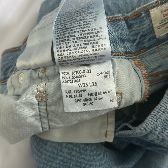 LEVI’S Original Cropped Jeans W25/L26 - Picture 9 of 15